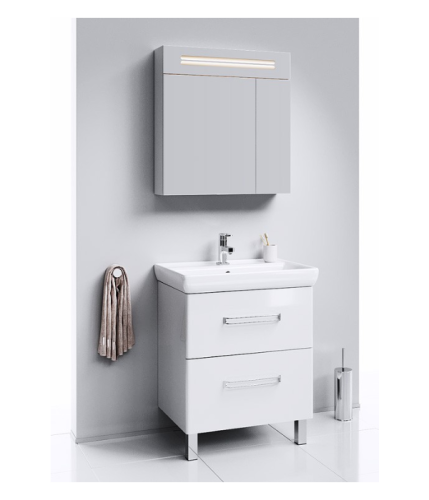 Тумба с умывальником AQWELLA Neo 70 Белый Neo.01.07